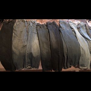 9 pairs boys size 16 jeans Old Navy, Tony Hawk,